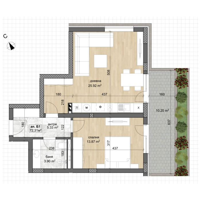 Apartment B1